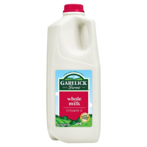 Garelick Farms Whole Milk, 0.5 gallon