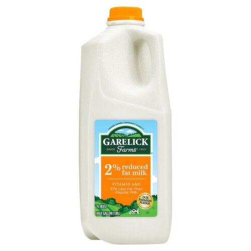 Garelick Farms 2% Reduced Fat Milk, half gallon