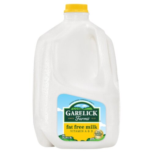 Garelick Farms Fat Free Milk, one gallon