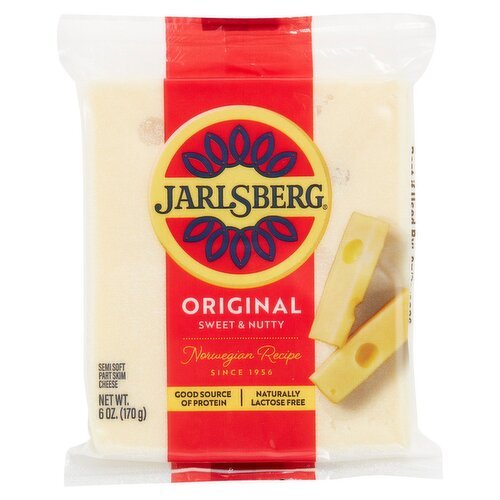 Jarlsberg Original Semi Soft Part Skim Cheese, 6 oz