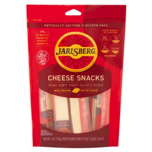 Jarlsberg Semi Soft Part-Skim Cheese Snack, 6 oz