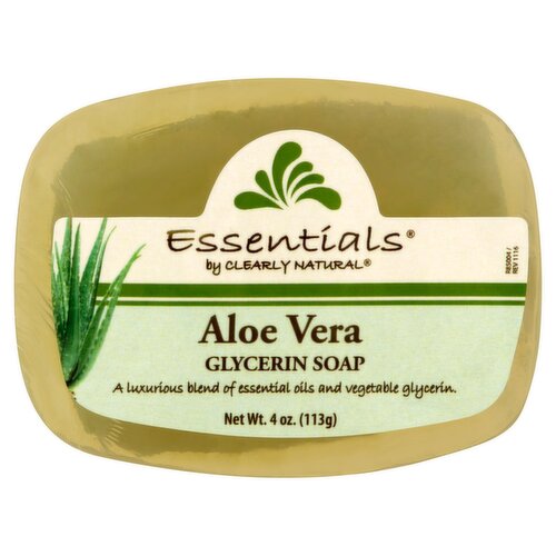 Clearly Natural Essentials Aloe Vera Glycerin Soap, 4 oz