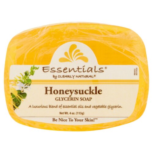 Clearly Natural Essentials Honeysuckle Glycerin Soap, 4 oz