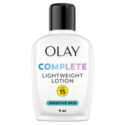 Olay Complete Sensitive Broad Spectrum Lightweight Lotion with Sunscreen, SPF 15, 4.0 fl oz