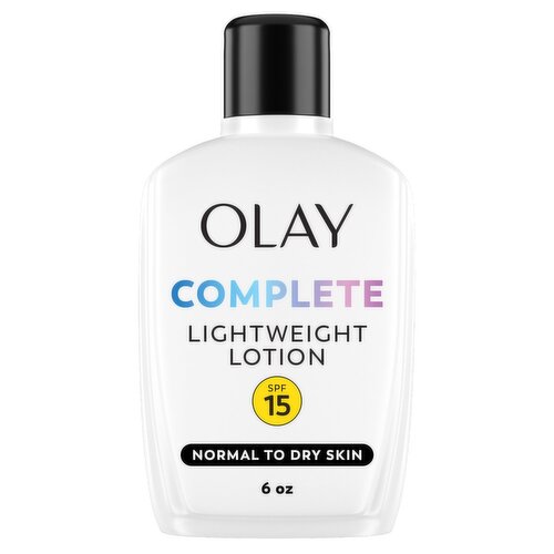 Olay Complete Lotion Moisturizer with SPF 15 Normal, 6.0 fl oz