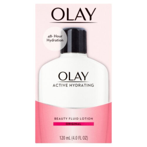 Olay Active Hydrating Original Beauty Fluid Lotion, 4.0 fl oz