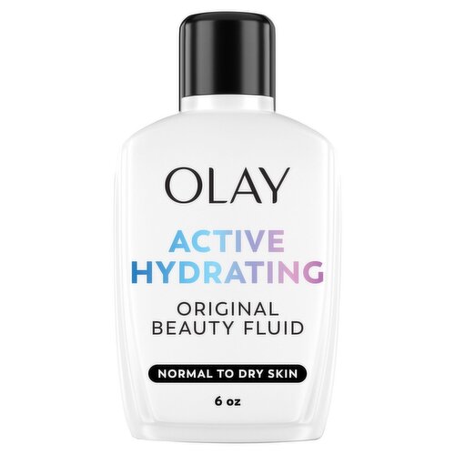 Olay Active Hydrating Original Beauty Fluid Lightweight Lotion, 4.0 fl oz