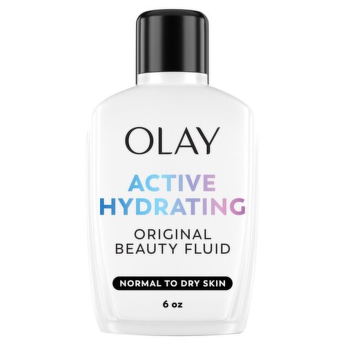 Olay Active Hydrating Original Beauty Fluid Lightweight Lotion, 6.0 fl oz
