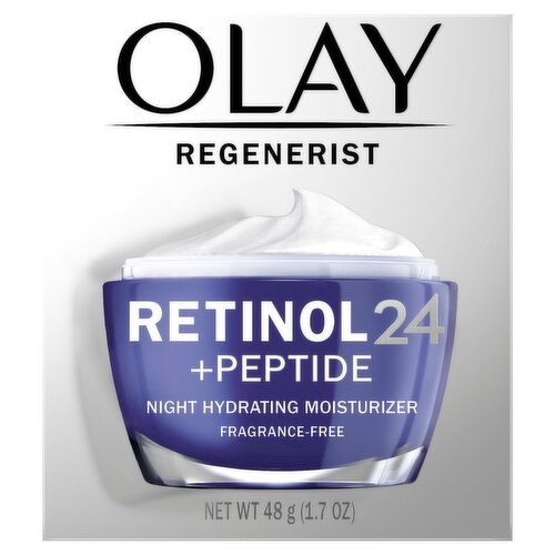 Olay Regenerist Retinol 24 + Peptide Night Hydrating Moisturizer, 1.7 oz