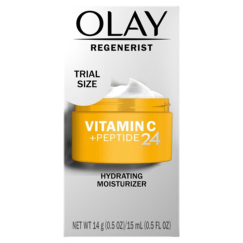 Olay Minis Vitamin C + Peptide 24 Hydrating Moisturizer, 0.5 oz