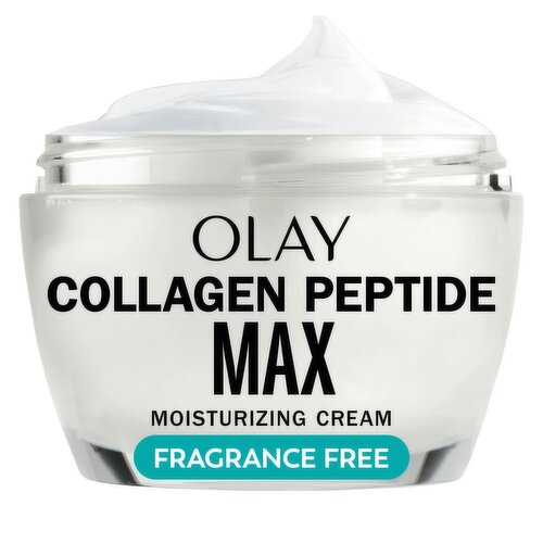 Olay Collagen Peptide Max Moisturizing Cream, Fragrance-Free, 1.7 FL OZ
