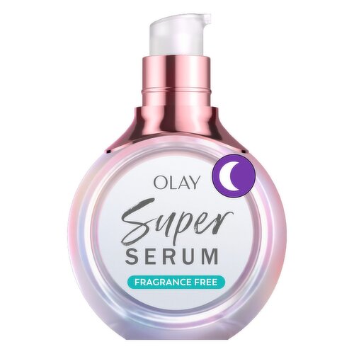 Olay Super Serum Night Repair, Fragrance-Free Trial Size - Niacinamide, Peptide, Salicylic & Lactic