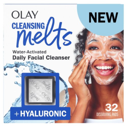 Olay Cleansing Melts Water-Activated Daily Facial Cleanser, 32 count