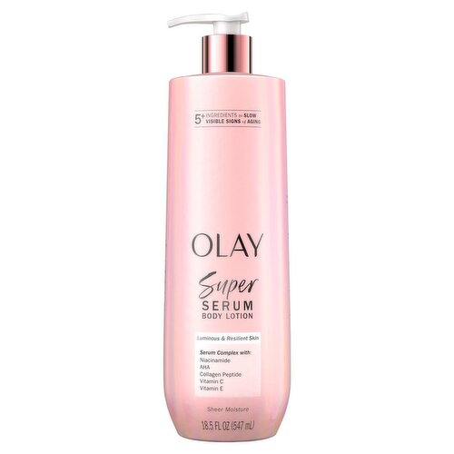Olay Super Serum Luminous & Resilient Skin Body Lotion, 18.5 fl oz