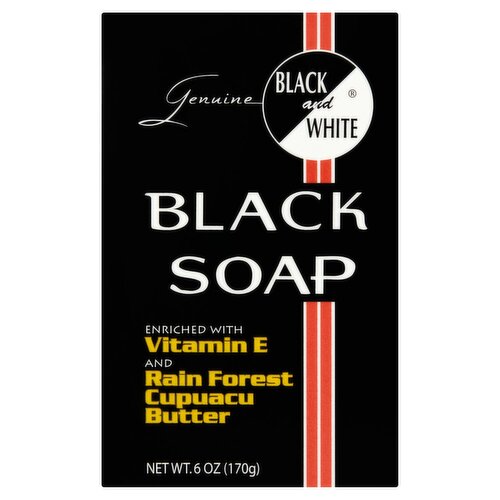 Black and White Genuine Black Soap, 6 oz