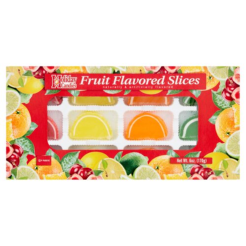 Holiday Candies Fruit Flavored Slices Candy, 6 oz