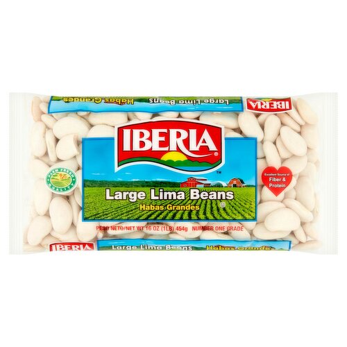 Iberia Large Lima Beans, 16 oz