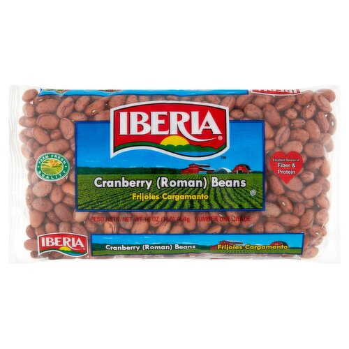 Iberia Cranberry Roman Beans, 16 oz