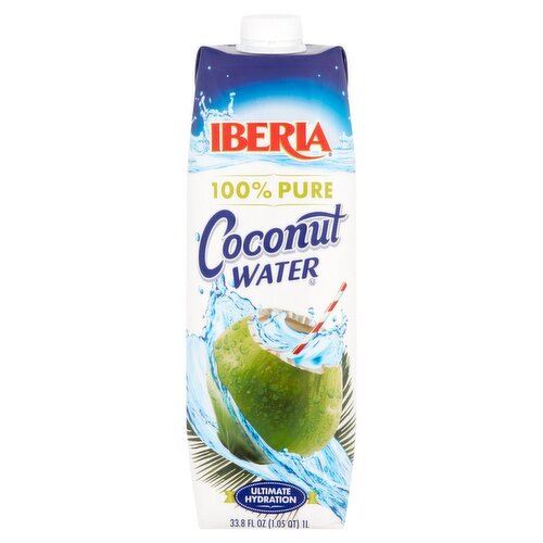 Iberia 100% Pure Coconut Water, 33.8 fl oz