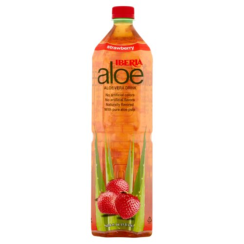 Iberia Strawberry Aloe Vera Drink, 50.8 fl oz