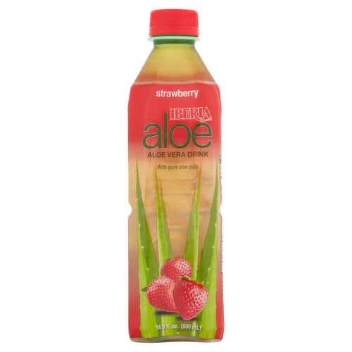 Iberia Strawberry Aloe Vera Drink, 16.9 fl oz