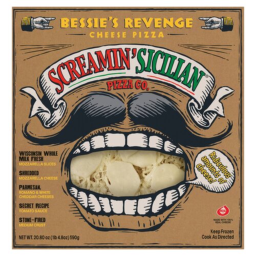 Screamin' Sicilian Pizza Co. Bessie's Revenge Cheese Pizza, 20.80 oz