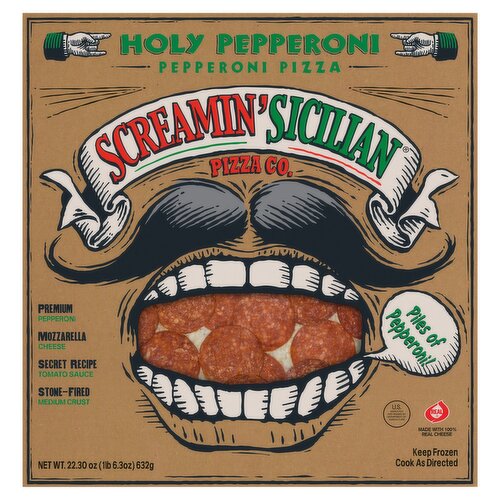 Screamin' Sicilian Pizza Co. Holy Pepperoni Pizza, 22.30 oz