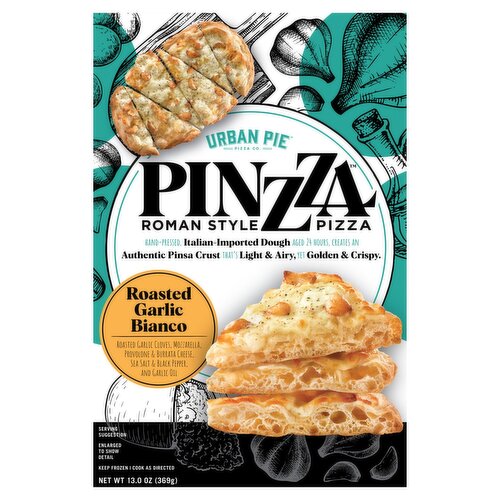 Urban Pie Pinzza Roasted Garlic Bianco Roman Style Pizza, 13.0 oz