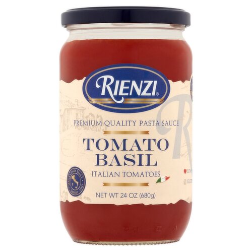 RIENZI Tomato Basil Premium Quality Pasta Sauce, 24 oz