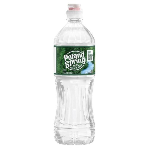 POLAND SPRING Brand 100% Natural Spring Water, 23.7-ounce plastic bottle