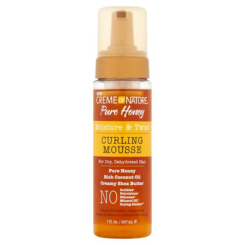 Creme of Nature Pure Honey Moisture & Twist Curling Mousse, 7 fl oz