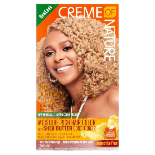 Creme of Nature C43 Lightest Blonde Liquid Permanent Hair Color, 1 application