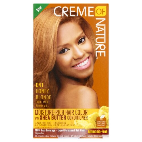 Creme of Nature C41 Honey Blonde Liquid Permanent Hair Color, 1 application