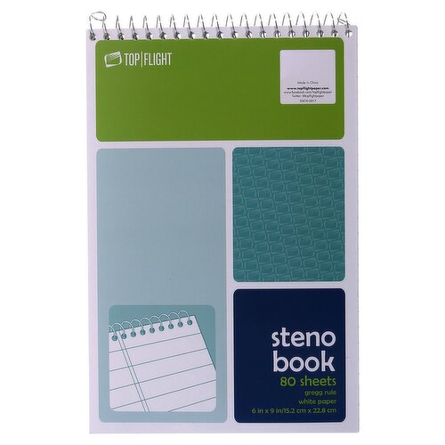 Top Flight 80 sheets Steno Book