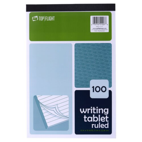 Top Flight 100 Sheet Ruled Writing Tablet