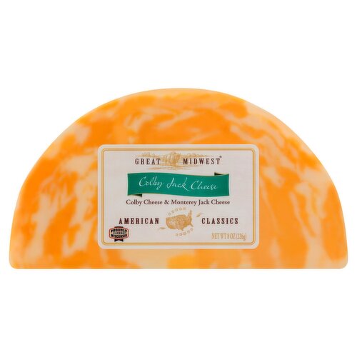 Great Midwest Colby & Monterey Jack Cheese, 8 oz