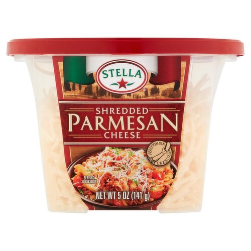 Stella Shredded Parmesan Cheese, 5 oz