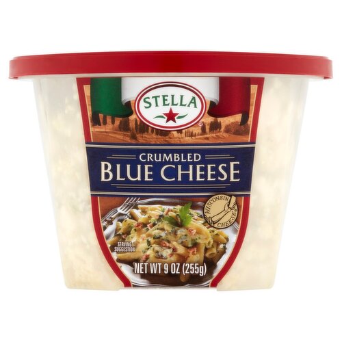 Stella Crumbled Blue Cheese, 9 oz