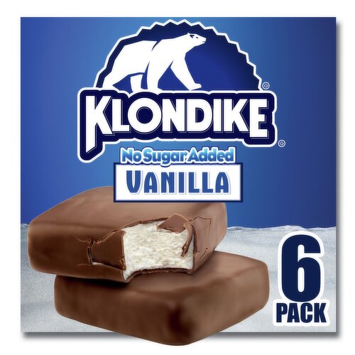 Klondike No Sugar Added Vanilla Bars, 4 fl oz, 6 Count