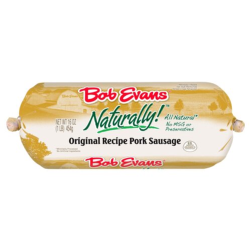 Bob Evans Naturally! Original Recipe Pork Sausage, 16 oz