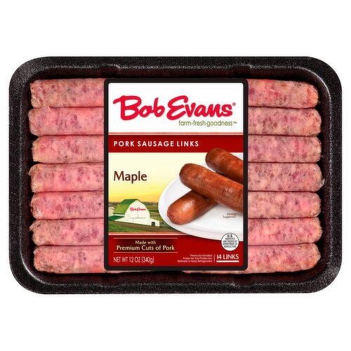 Bob Evans Maple Pork Sausage Links, 14 count, 12 oz