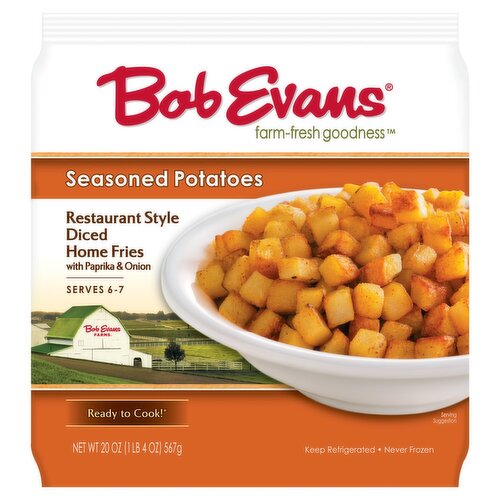 Bob Evans Restaurant Style Diced Home Fries with Paprika & Onion, 20 oz