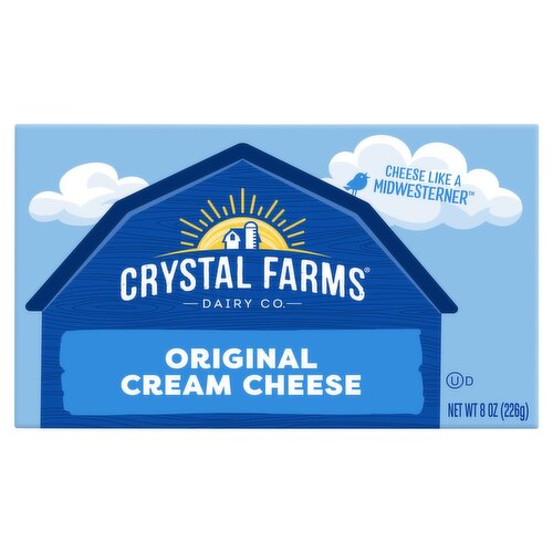 Crystal Farms Original Cream Cheese, 8 oz