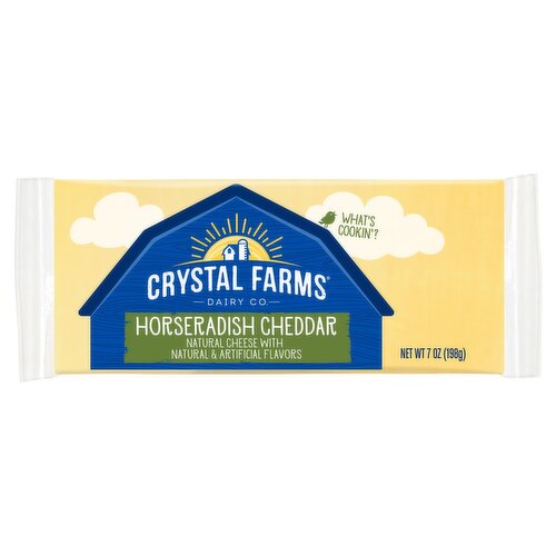Crystal Farms Horseradish Cheddar Cheese, 7 oz