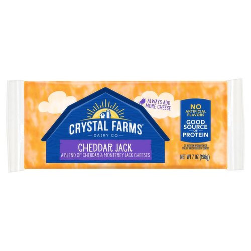 Crystal Farms Cheddar Jack Cheese, 7 oz