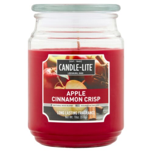 Candle-Lite Apple Cinnamon Crisp Candle, 18 oz