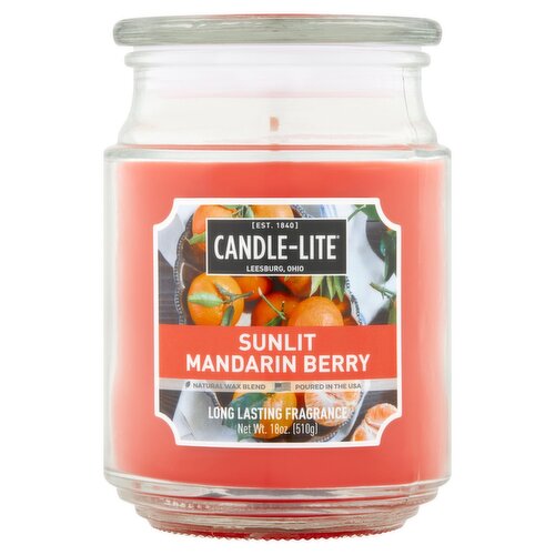 Candle-Lite Sunlit Mandarin Berry Candle, 18 oz