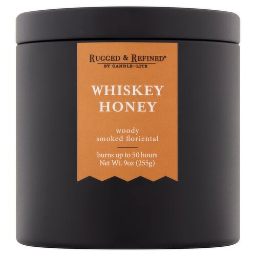 Candle-Lite Rugged & Refined Whiskey Honey Candle, 9 oz