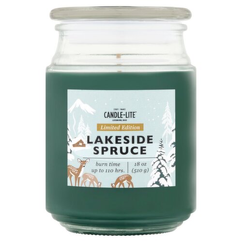 Candle-Lite Lakeside Spruce Candle Limited Edition, 18 oz