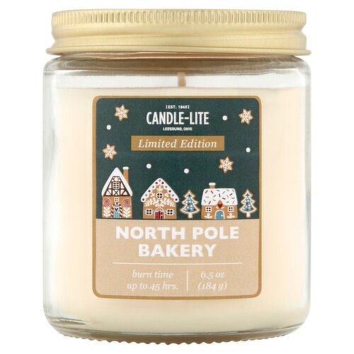 Candle-Lite North Pole Bakery Candle Limited Edition, 6.5 oz